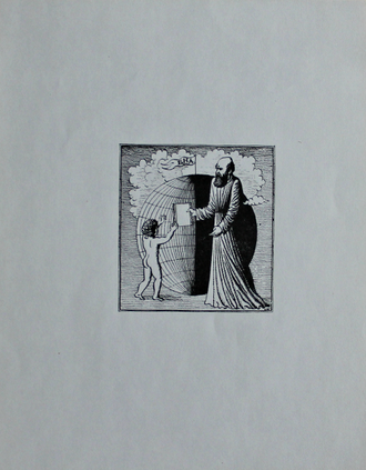 "экслибрис Б. Н. А." ксилография 1970-е годы