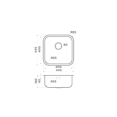 Мойка OMOIKIRI OMI 44-U/I QUADRO IN
