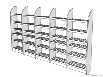 Cтеллаж для вина Master Cave - 5 модулей