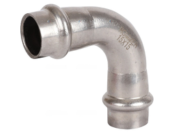 Угольник 90° ROMMER ВПр-ВПр, 15, из нержавеющей стали прессовой