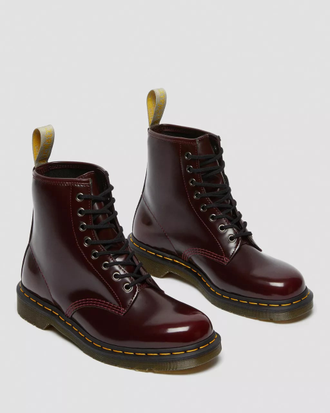 Ботинки Dr Martens 1460 Vegan Lace Up бордовые