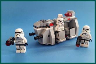 Конструктор LEGO # 75078 “Imperial Troop Transport (Battle Pack 2015)” в Сборе.