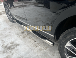 Пороги труба с проступью Папа Тюнинг d76 для GAC GS8 2025-