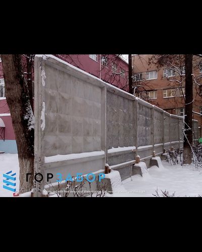 Бетонный забор ПО-2м с фартуком