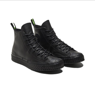 Кеды Converse Bosey Water Repellent Chuck 70 total black черные высокие кожаные