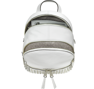 Рюкзак Michael Kors Rhea с заклепками белый