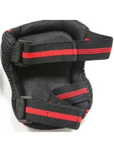 КОМПЛЕКТ ЗАЩИТЫ 2 В 1 JET-CAT (ЧЕРНАЯ С КРАСНЫМ) ЗАЩИТА ЛОКТЕЙ И КОЛЕН