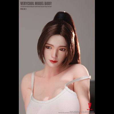 ПРЕДЗАКАЗ - Подвижное бесшовное женское тело с головой 1/6 Body No.3 – Full-Figured 1/6 Silicone Female Body (Summer Loungewear Version) (VCD-03-1A+VCL1016) - VERYCOOL  ?ЦЕНА: 16900 РУБ.?