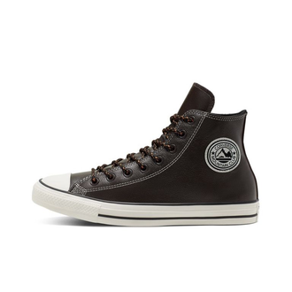 Кеды Converse All Star Tumbled Leather коричневые высокие кожаные