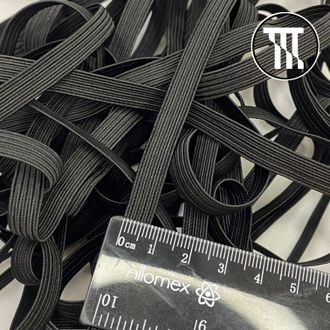 Резинка вздержка (плотная), цв. Черный, шир. 0,8 см