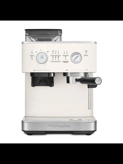 Полуавтоматическая эспрессо машина с кофемолкой KitchenAid, фарфорово-белый, 5KES6551EPL