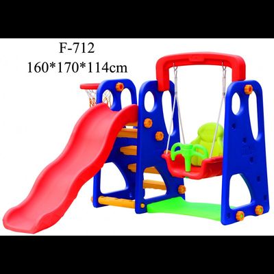 Горка с качелями FAMILY «Башня»