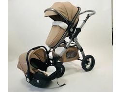 Детская коляска 3 в 1 Luxmom 600G Бежевый