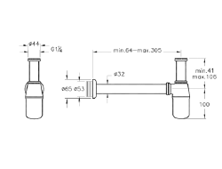 Сифон для кухонных раковин VitrA, A45122