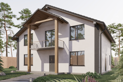 Двухэтажный дом с четырьмя спальнями 165м² (S44)