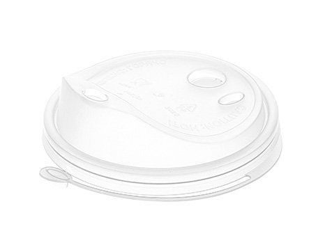 Крышка для стакана прозрачная с клапаном флип-топ для горячих напитков *50