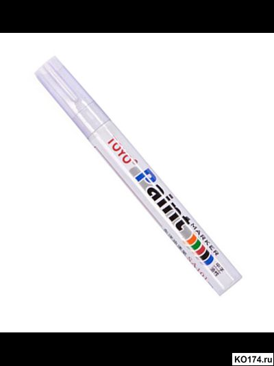 Маркер краска по металлу белый SA101