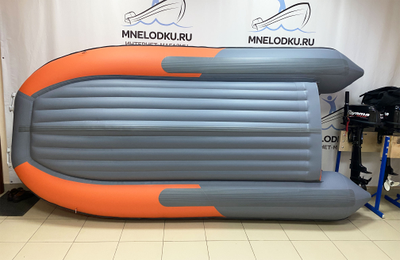 Моторная лодка GLADIATOR E380S оранжево-темносерый - MNELODKU.RU