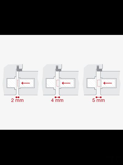 Магнитная защелка AGB (АГБ) регулируемая Touch (матовый хром) с лицевой планкой