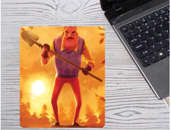 Коврик для мышки Привет Сосед/ Hello Neighbor №9