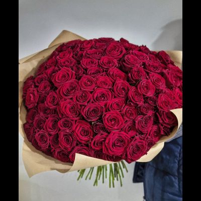 Роза Россия 60 см 101 шт
