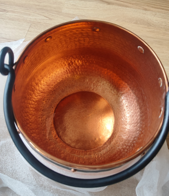 Медный котелок без лужения, Португалия (CopperCrafts) арт.1576