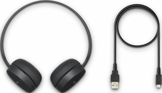 Накладные NFC+Bluetooth наушники Sony WH-CH400 (черный)