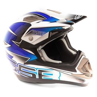 Кроссовый шлем XP-14 PRO RACE BLUE низкая цена