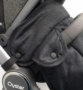 Накидка на ножки для коляски Oyster 3 чёрная