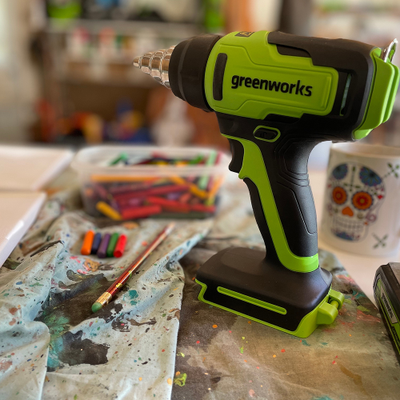 Строительный фен аккумуляторный Greenworks G24HG 24V