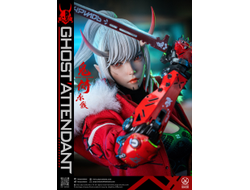 ПРЕДЗАКАЗ - Девушка-киборг (в красном) - Коллекционная фигурка 1/6 Ghost Attendant Red Remains (GS-002) - POPCOSTUME  ?ЦЕНА: 33900 РУБ.?