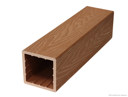 Столб ДПК 3D 100/100 Дуб