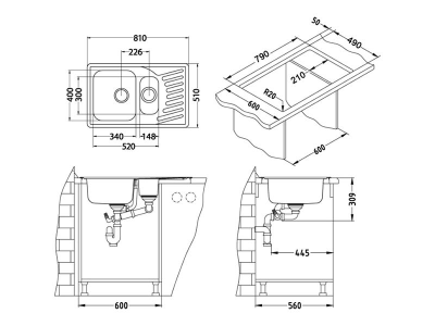Мойка Alveus Elegant 110