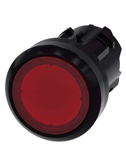 3SU1001-0AB20-0AA0 АКТУАТОР КНОПКИ С ВОЗМОЖНОСТЬЮ ПОДСВЕТКИ, 22MM, КРУГЛ., ПЛАСТИК, КНОПКА КРАСНАЯ ПЛОСКАЯ, БЕЗ ФИКСАЦИИ