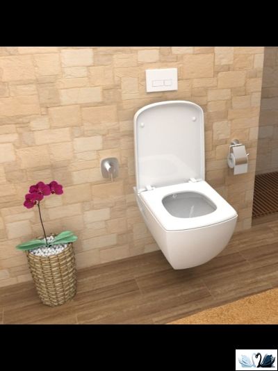 Инсталляция для унитаза Creavit GR5003.01 с кнопкой Ore GP3001.00 белая глянец