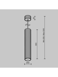 Подвесной светильник Calipso, P106PL-01-GU10-B