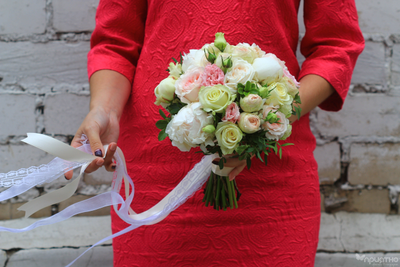 Букет невесты & Бутоньерка № 1325