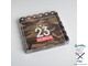 Коробка для кондитерских изделий с PVC-крышкой «23 февраля», 21 × 21 × 3 см