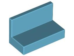 Panel 1 x 2 x 1 with Rounded Corners, Medium Azure (4865b / 4618647 / 6146228)