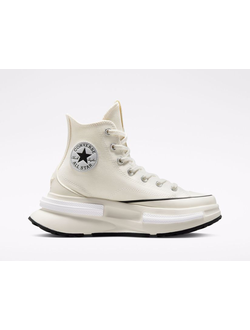 Кеды Converse на платформе низкие с черной полосой белые