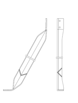 Ригель для крепления на скальном грунте