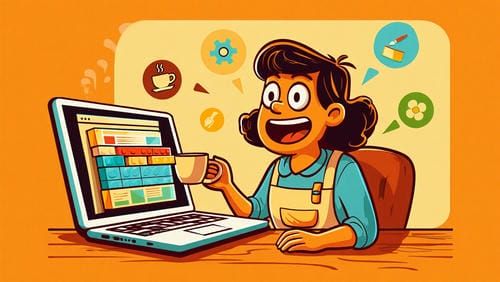 Конструктор сайтов Nethouse для малого бизнеса на ноутбуке