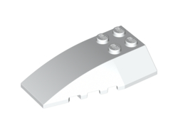 Wedge 6 x 4 Triple Curved, White (43712 / 4179869)