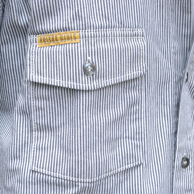 Рубашка Prison Blues® HICKORY WORK SHIRT [Молния/Длинный рукав]