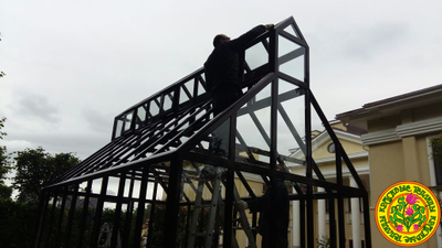 Английская теплица на заказ йоркшир. Установка теплицы на заказ