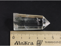 Кварц с фантомами и хлоритом, кристалл, Бразилия (47*23*18 мм, 30 г) №18738