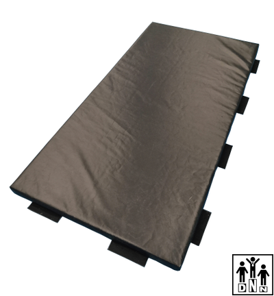 Мат борцовский (чехол импортного пр. тент) 1х2 тент, липучки, плотность 180кг/м3 толщина 5см DNN