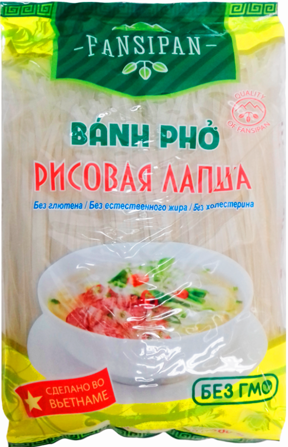 Рисовая лапша BANH PHO 500 г (Вьетнам)