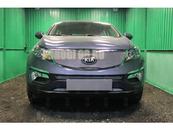 Защита радиатора KIA Sportage 2014-2016 (Classic) chrome верх