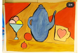 Тема: "Абстрактный натюрморт". Композиция.